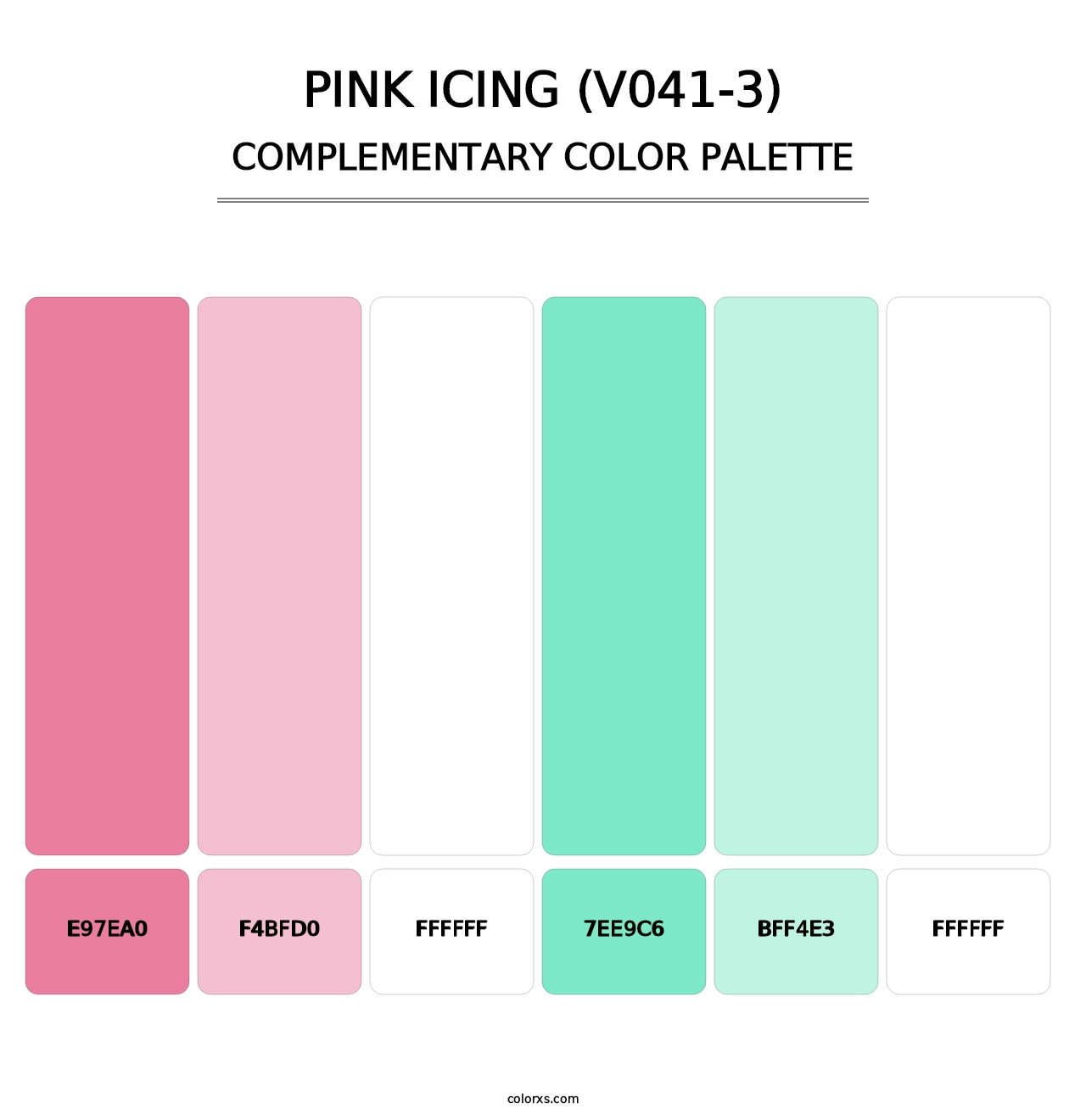 Pink Icing (V041-3) - Complementary Color Palette