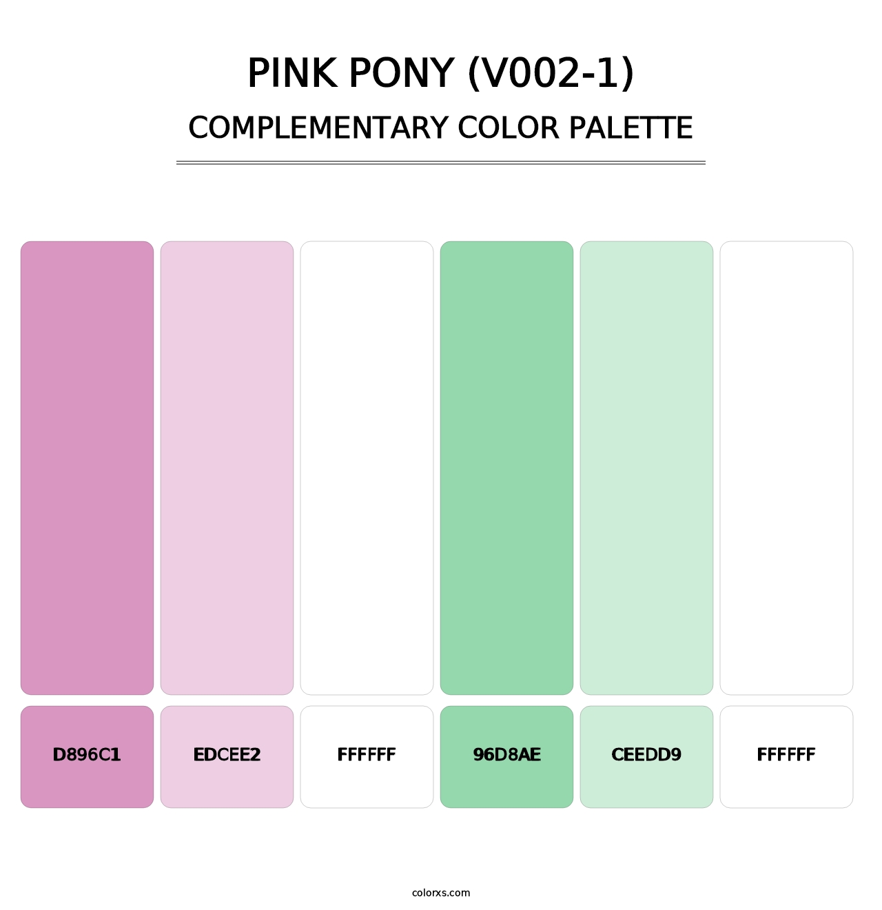 Pink Pony (V002-1) - Complementary Color Palette