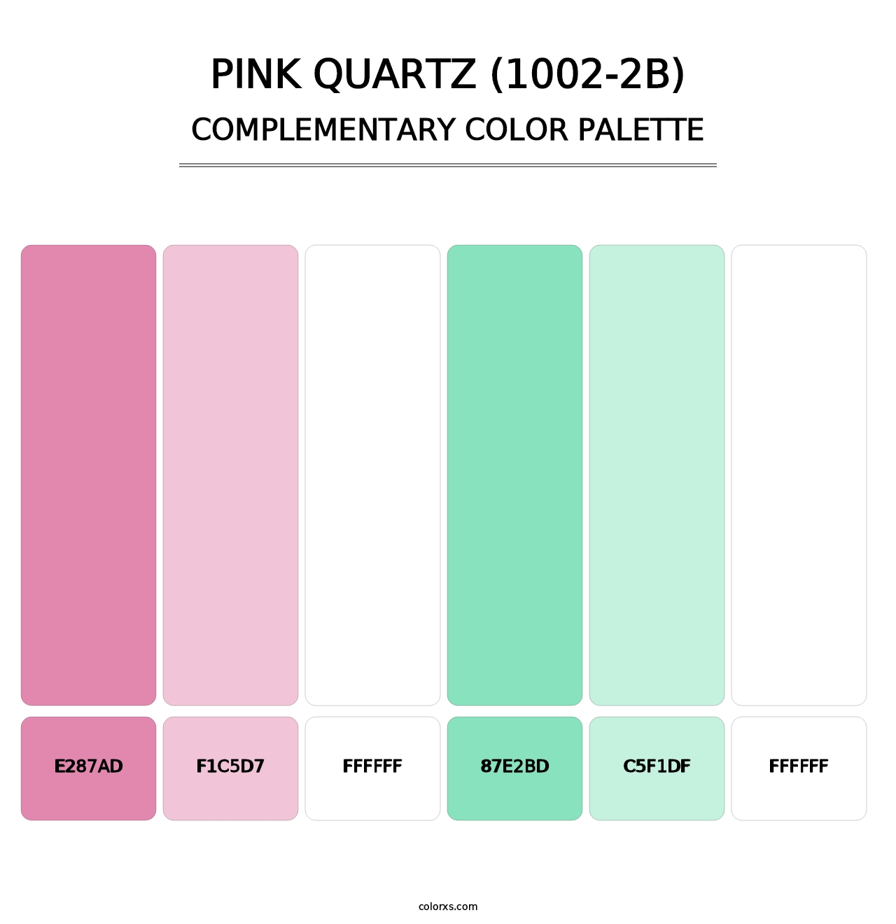 Pink Quartz (1002-2B) - Complementary Color Palette