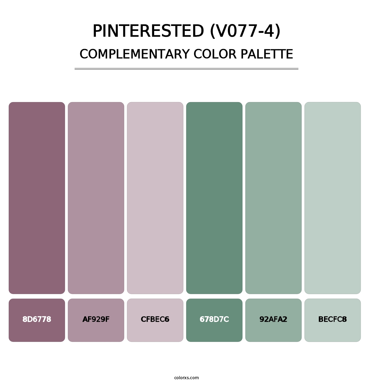 Pinterested (V077-4) - Complementary Color Palette