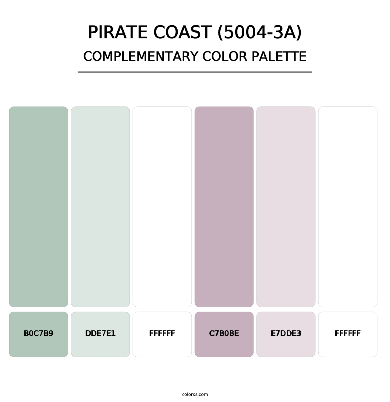 Pirate Coast (5004-3A) - Complementary Color Palette