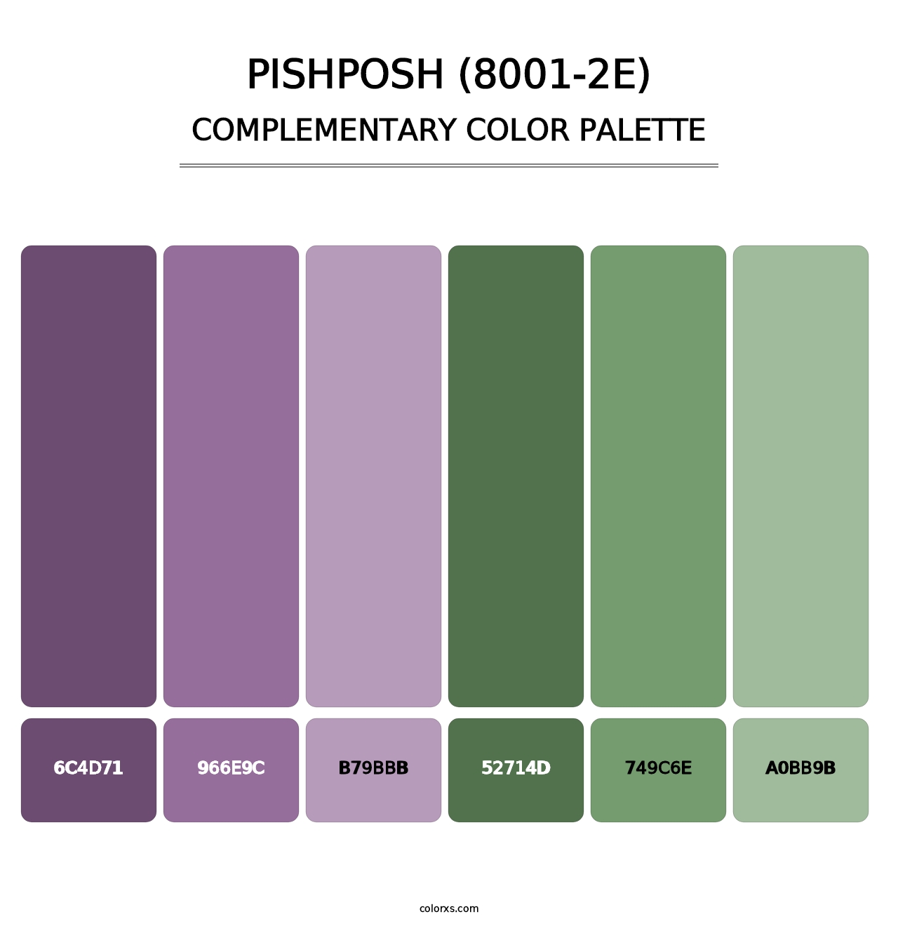 Pishposh (8001-2E) - Complementary Color Palette