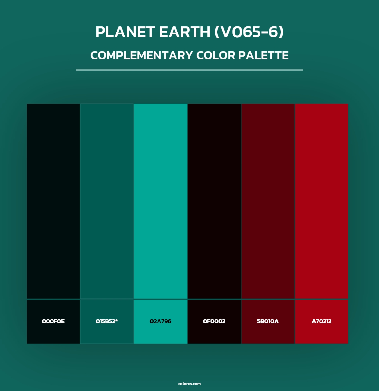 Planet Earth (V065-6) - Complementary Color Palette
