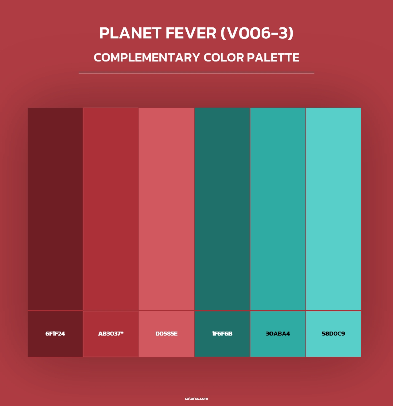 Planet Fever (V006-3) - Complementary Color Palette