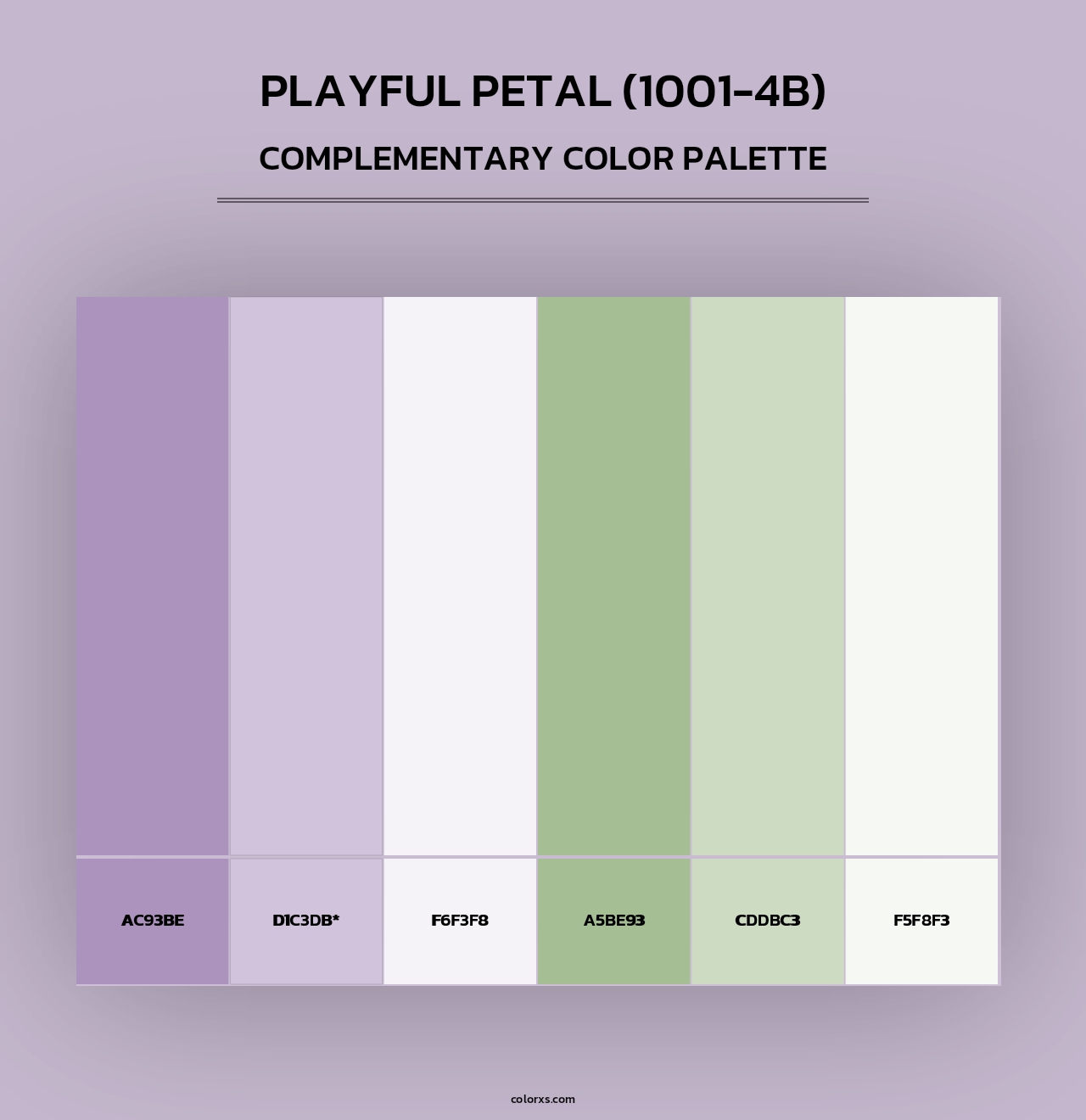 Playful Petal (1001-4B) - Complementary Color Palette