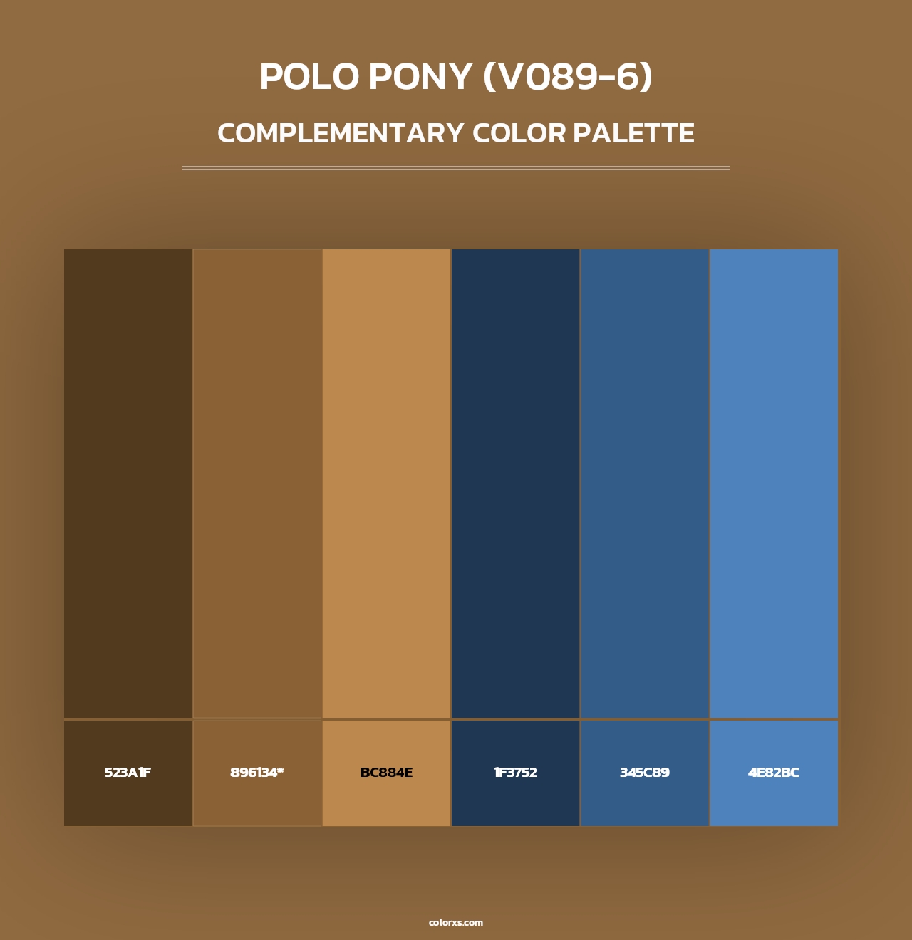Polo Pony (V089-6) - Complementary Color Palette
