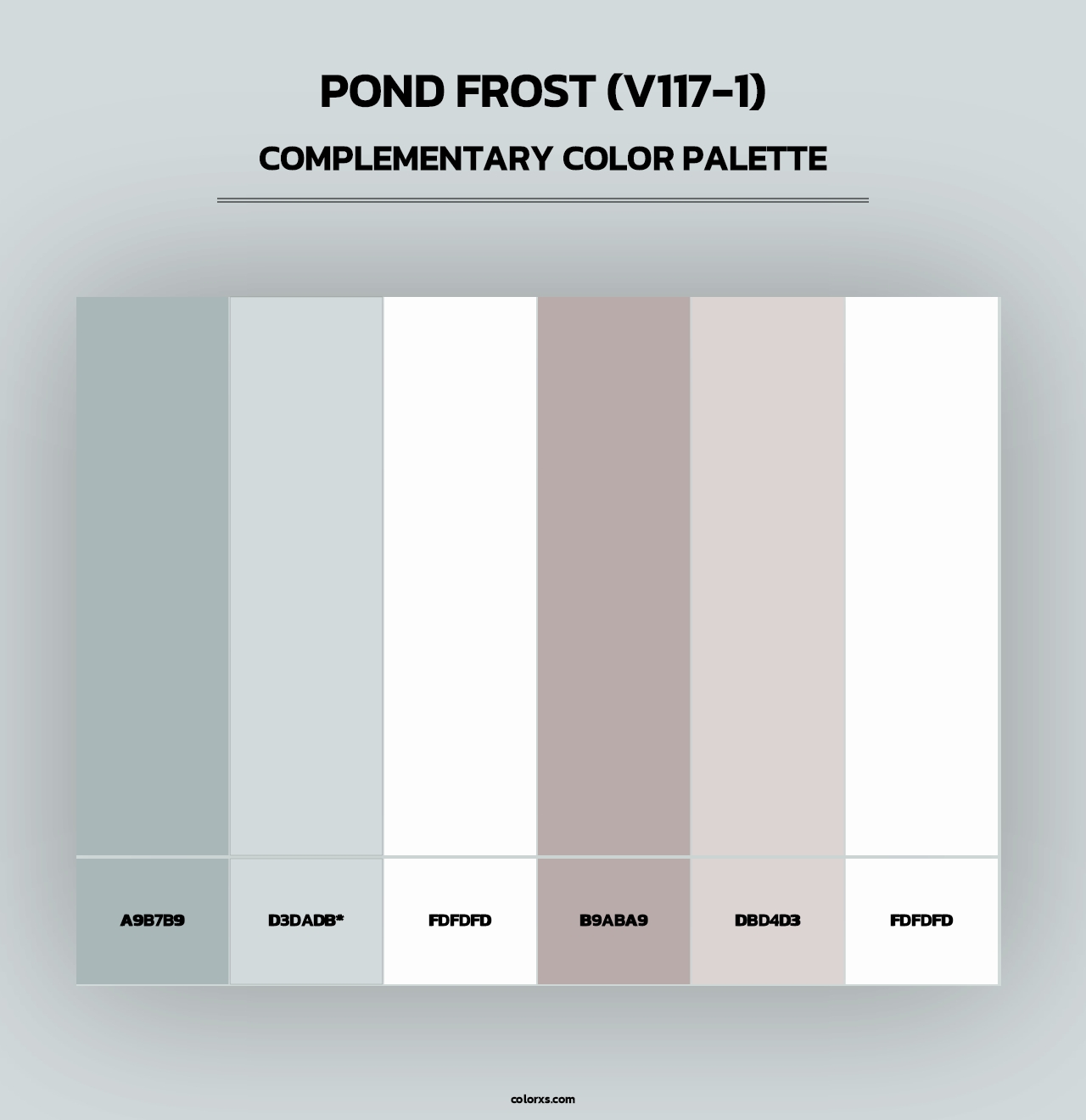 Pond Frost (V117-1) - Complementary Color Palette