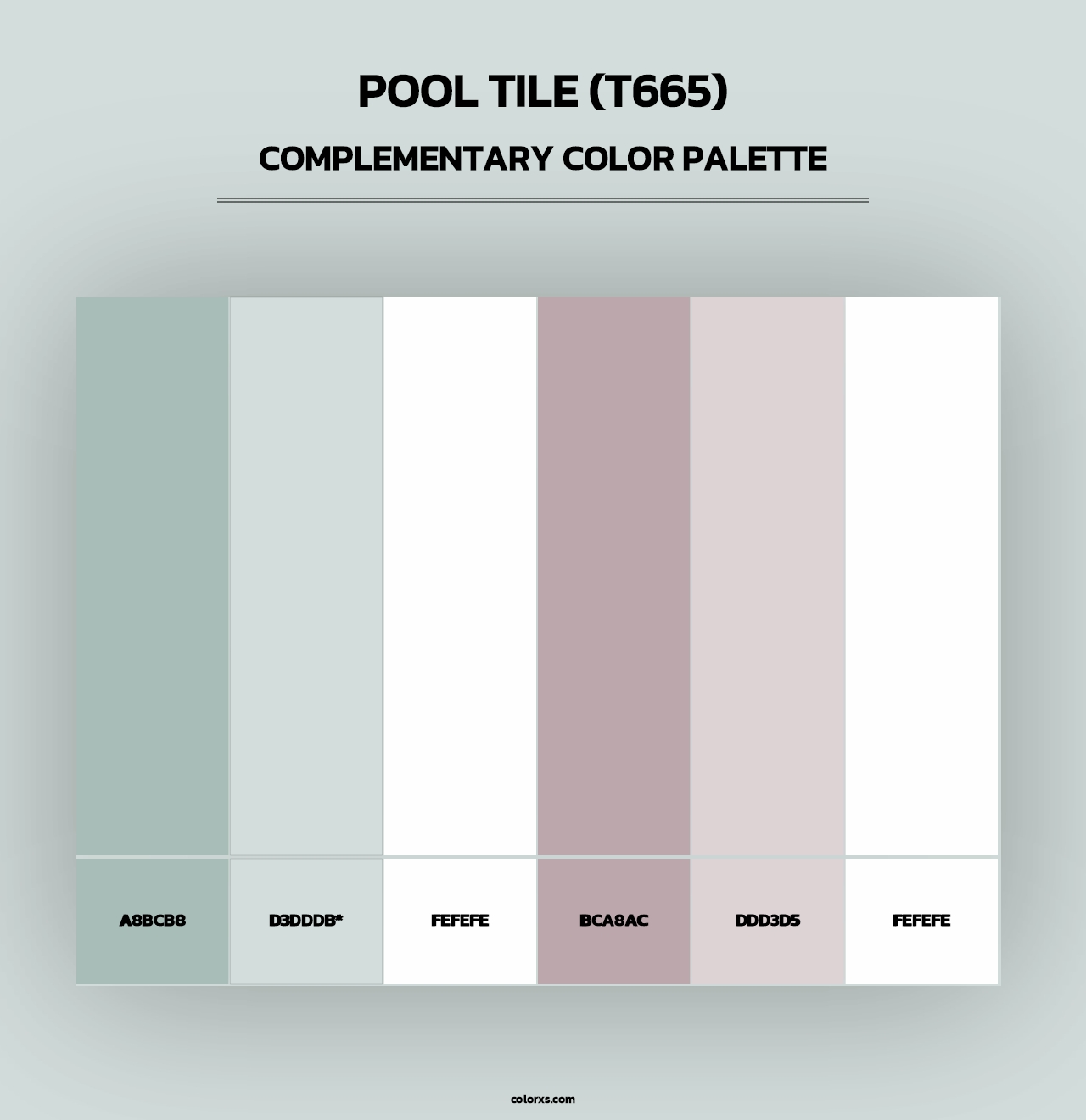 Pool Tile (T665) - Complementary Color Palette
