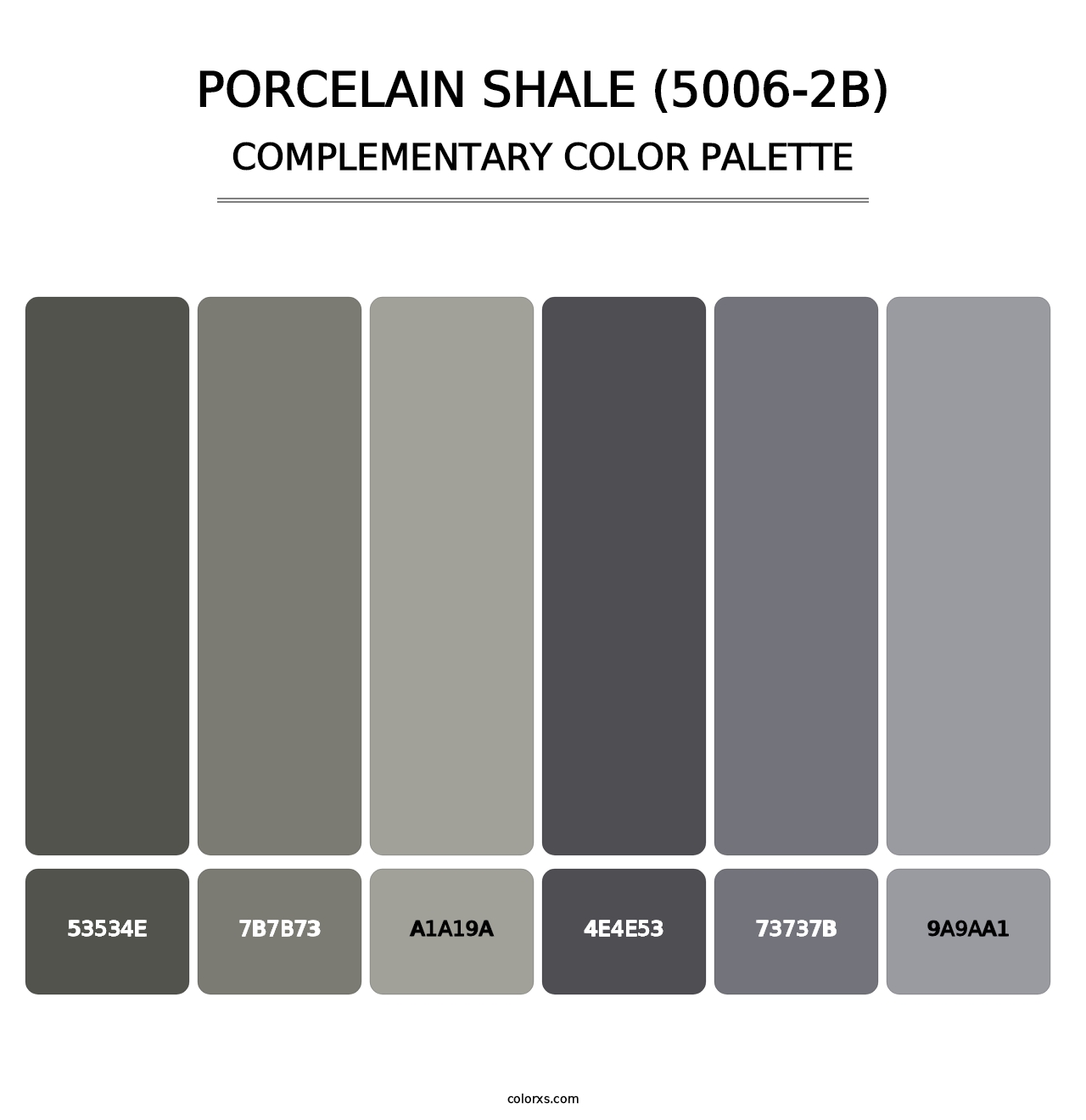Porcelain Shale (5006-2B) - Complementary Color Palette