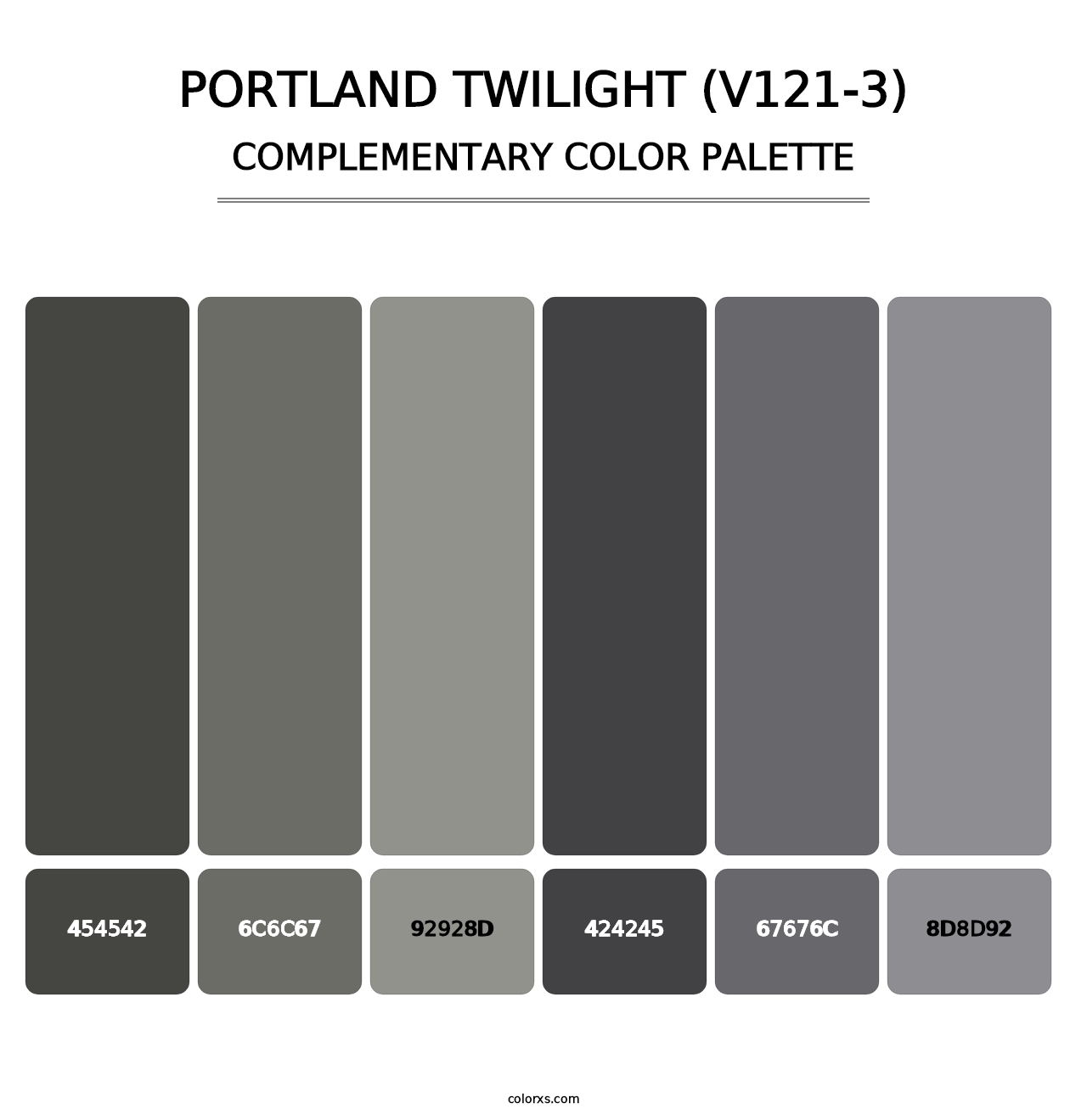 Portland Twilight (V121-3) - Complementary Color Palette