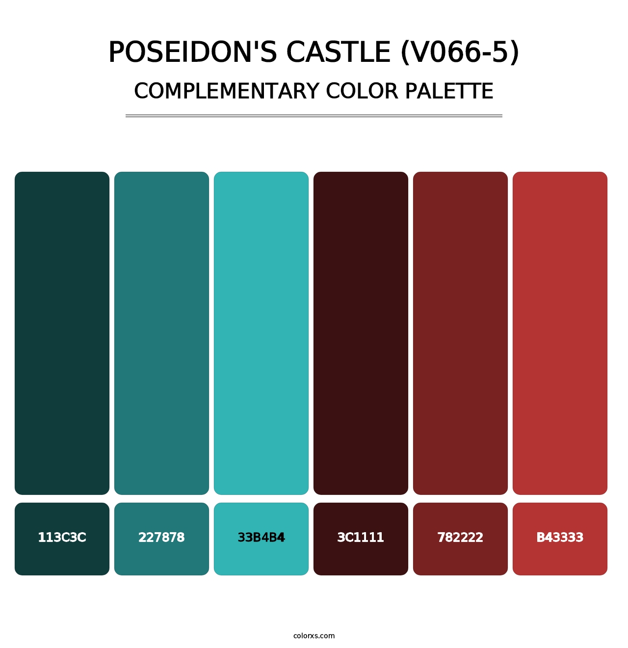 Poseidon's Castle (V066-5) - Complementary Color Palette