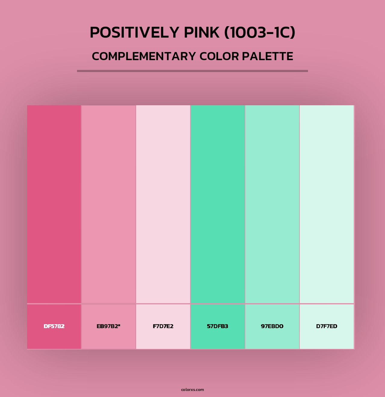 Positively Pink (1003-1C) - Complementary Color Palette