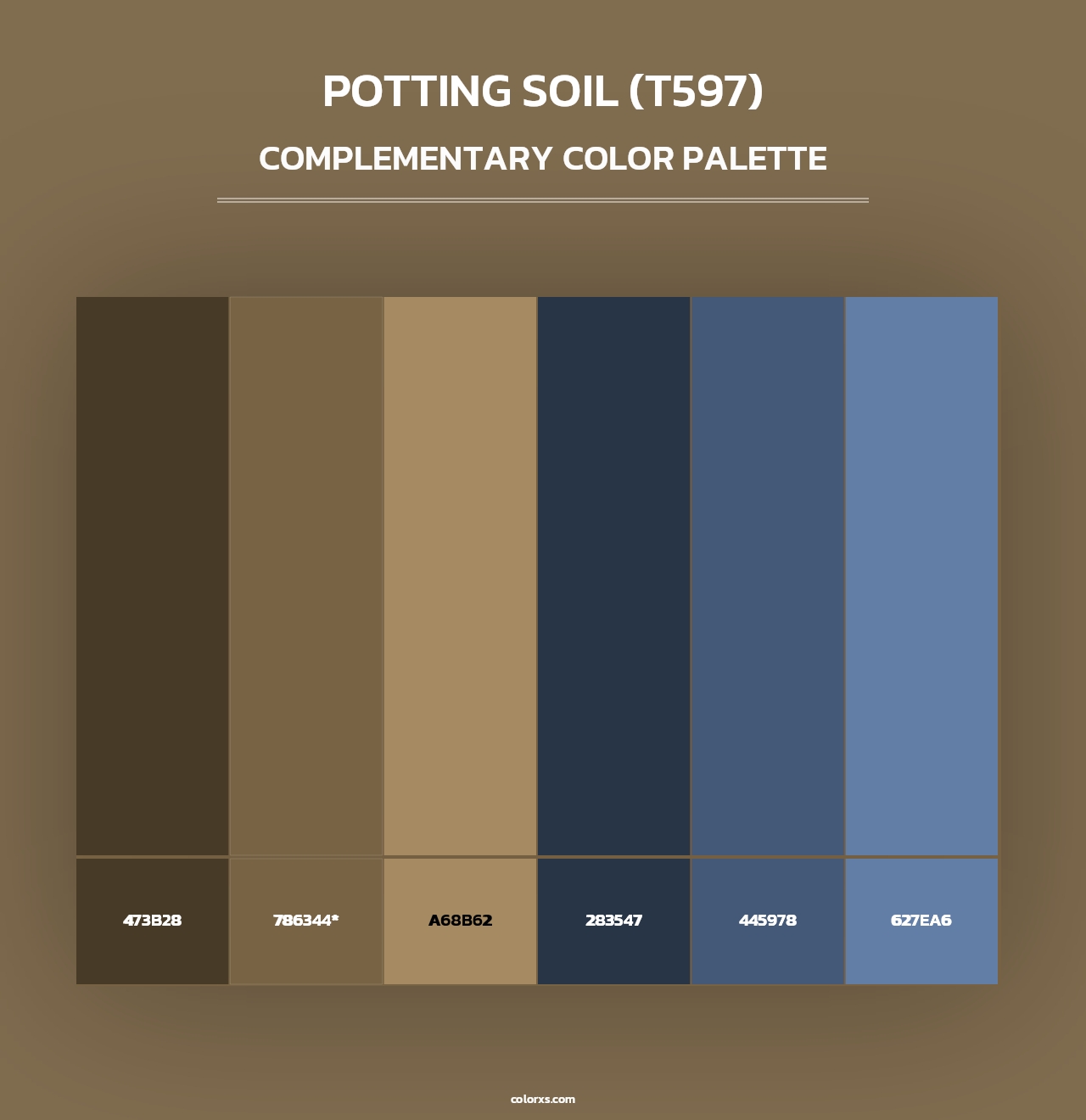 Potting Soil (T597) - Complementary Color Palette
