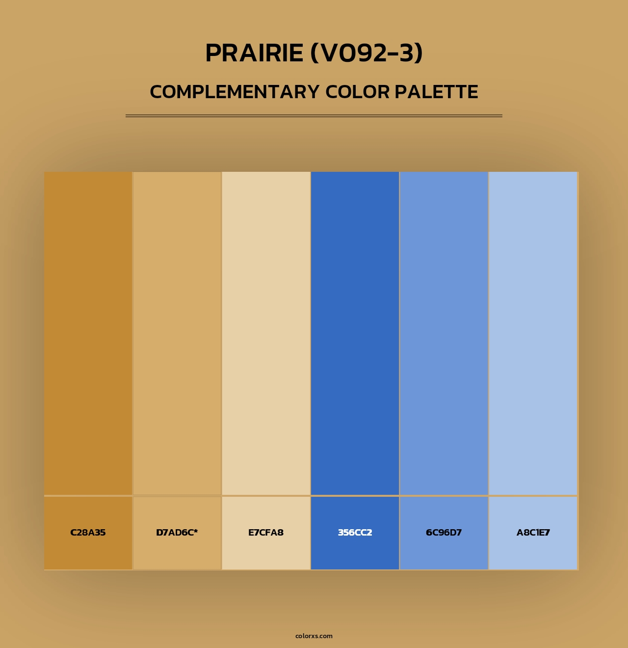 Prairie (V092-3) - Complementary Color Palette