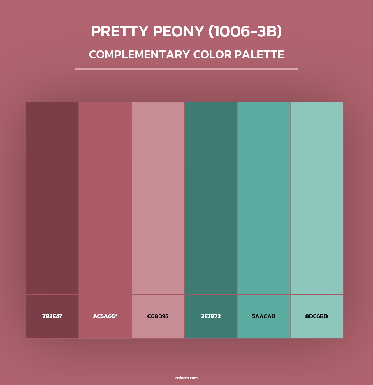 Pretty Peony (1006-3B) - Complementary Color Palette