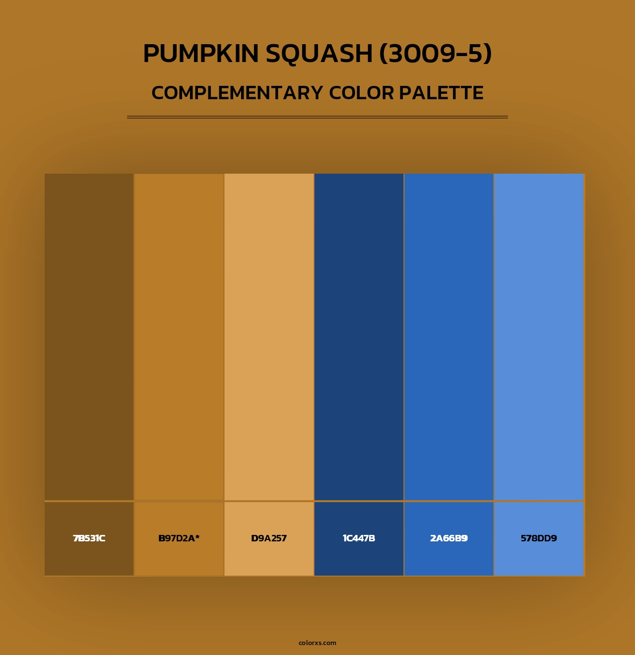 Pumpkin Squash (3009-5) - Complementary Color Palette