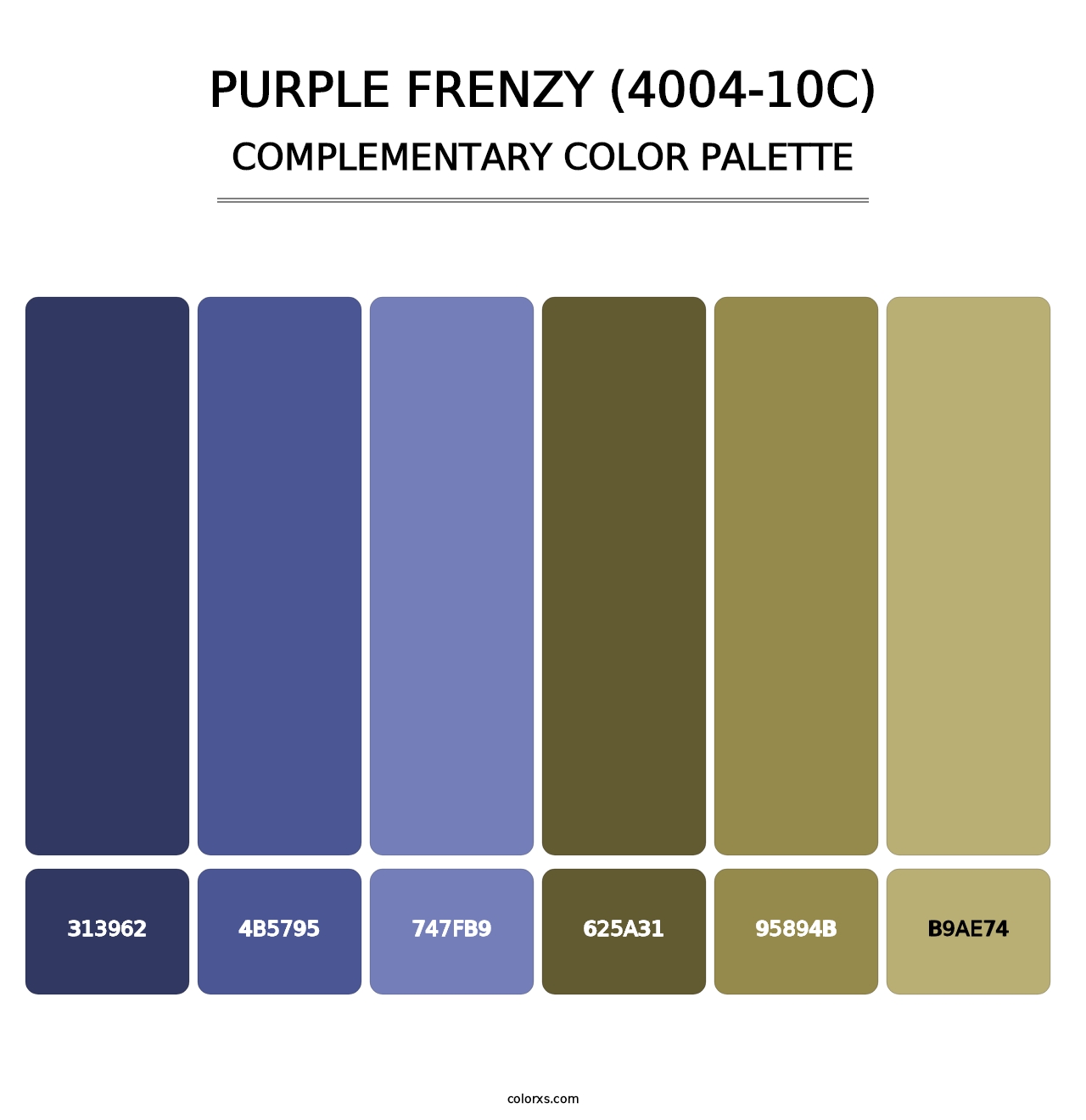 Purple Frenzy (4004-10C) - Complementary Color Palette
