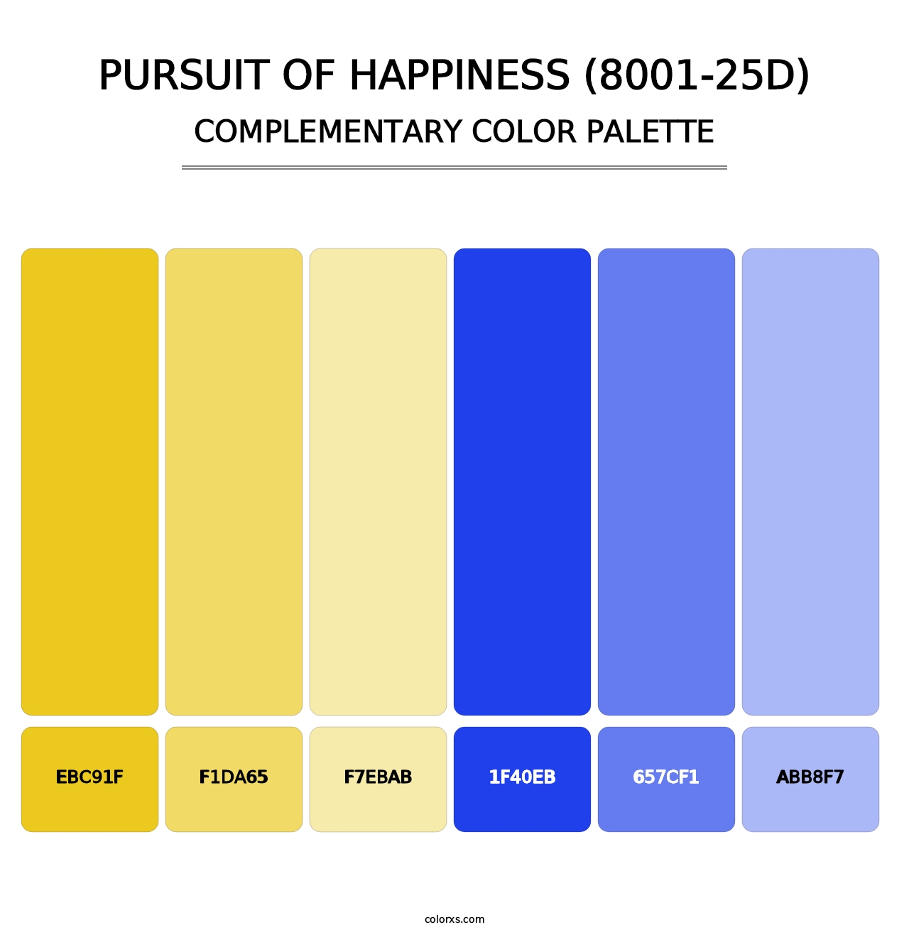 Pursuit of Happiness (8001-25D) - Complementary Color Palette