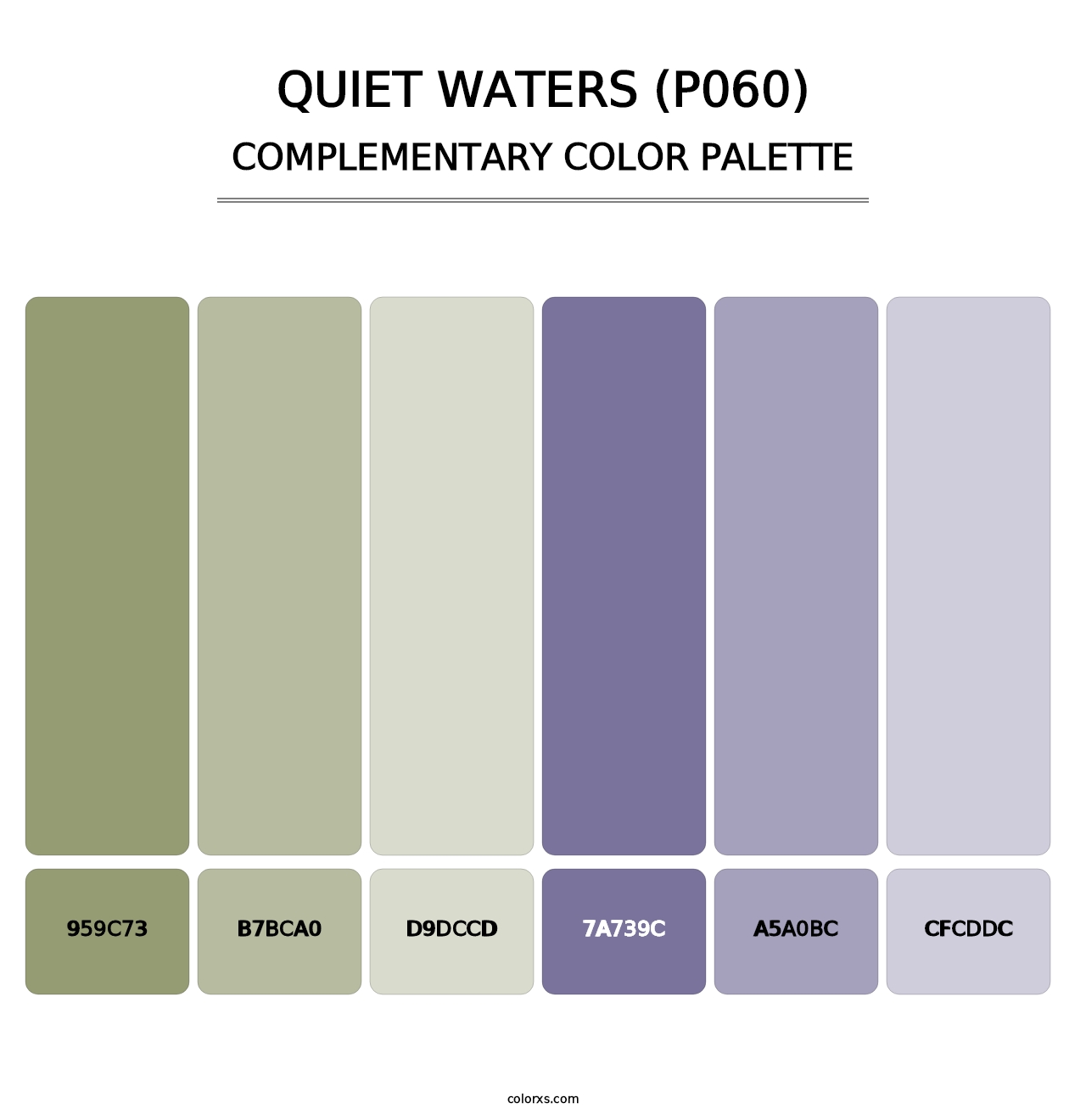 Quiet Waters (P060) - Complementary Color Palette