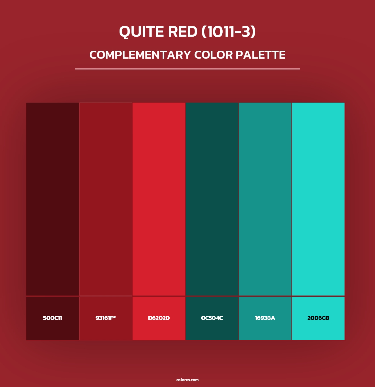 Quite Red (1011-3) - Complementary Color Palette