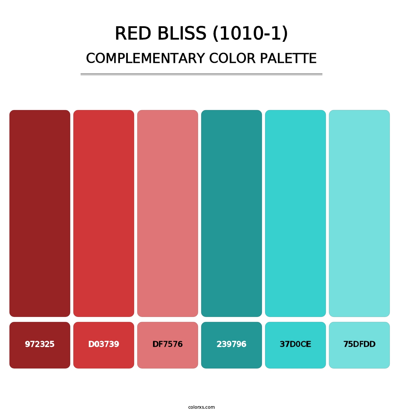 Red Bliss (1010-1) - Complementary Color Palette