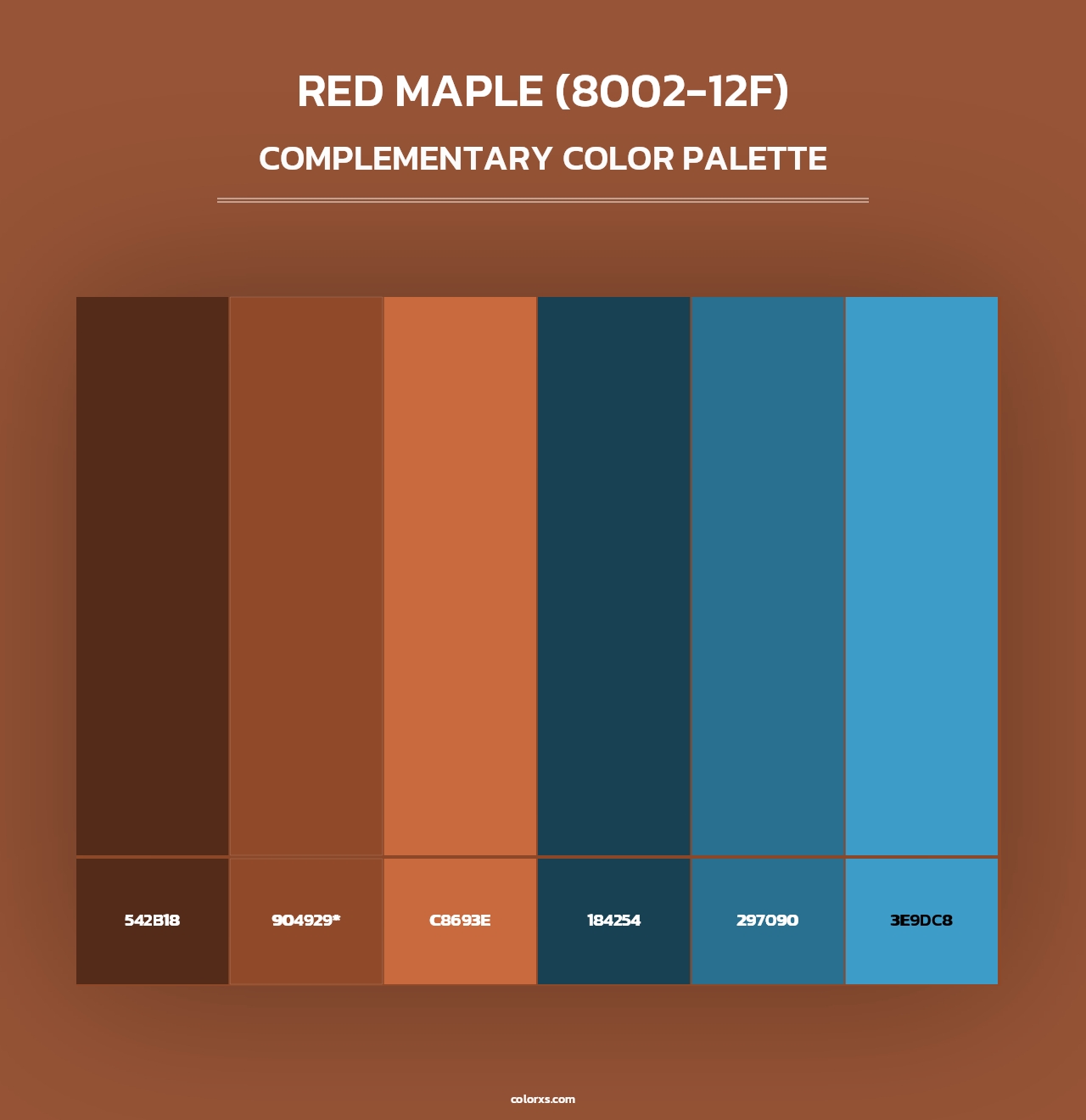 Red Maple (8002-12F) - Complementary Color Palette