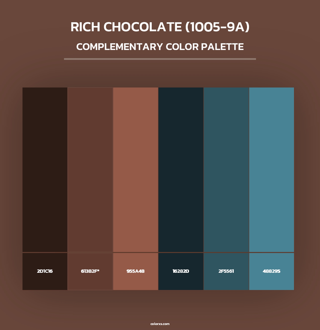 Rich Chocolate (1005-9A) - Complementary Color Palette