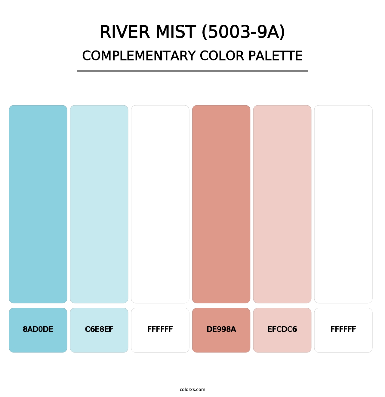 River Mist (5003-9A) - Complementary Color Palette