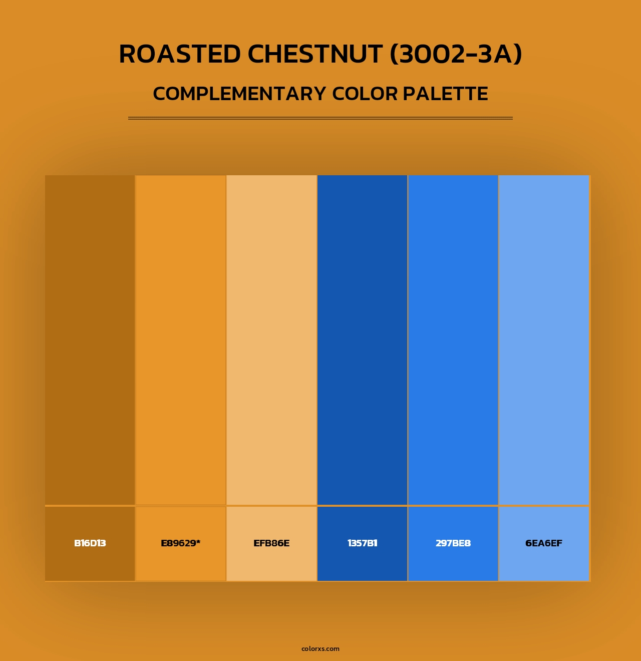 Roasted Chestnut (3002-3A) - Complementary Color Palette