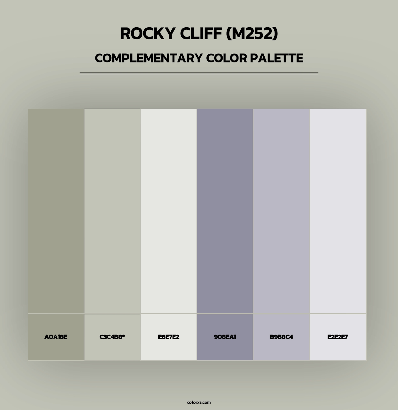 Rocky Cliff (M252) - Complementary Color Palette