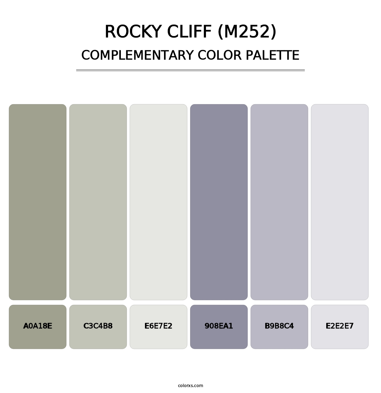 Rocky Cliff (M252) - Complementary Color Palette