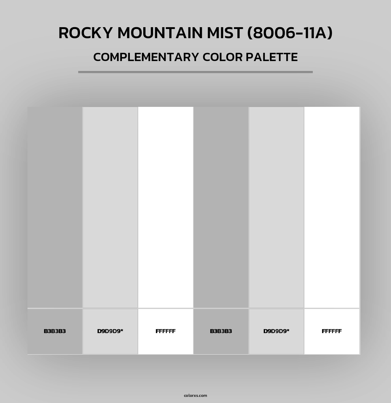Rocky Mountain Mist (8006-11A) - Complementary Color Palette