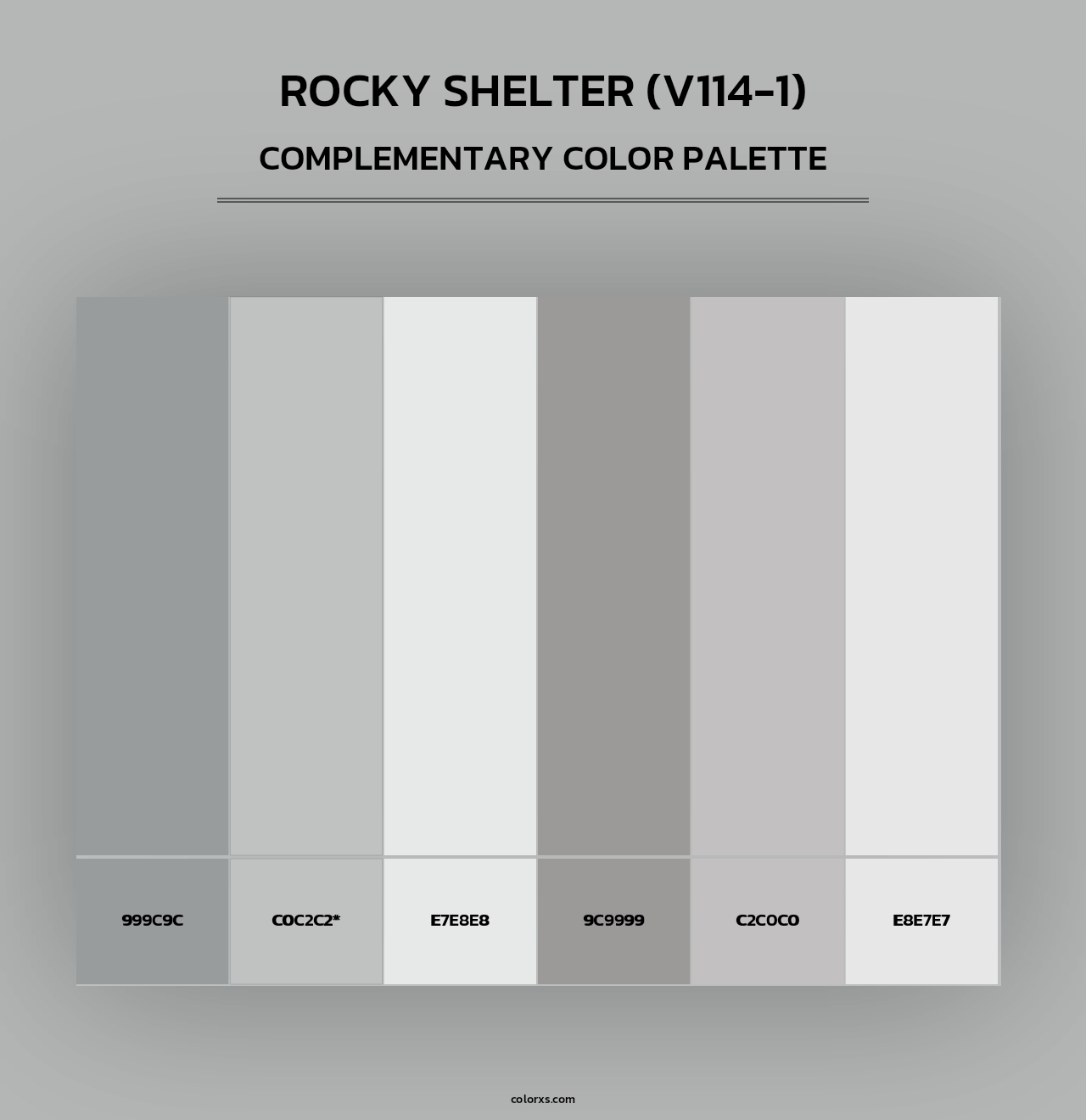 Rocky Shelter (V114-1) - Complementary Color Palette