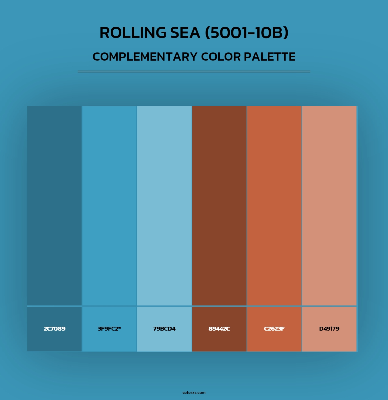 Rolling Sea (5001-10B) - Complementary Color Palette