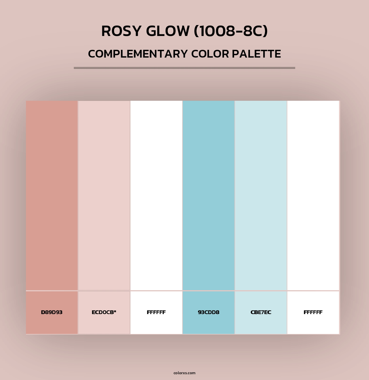 Rosy Glow (1008-8C) - Complementary Color Palette