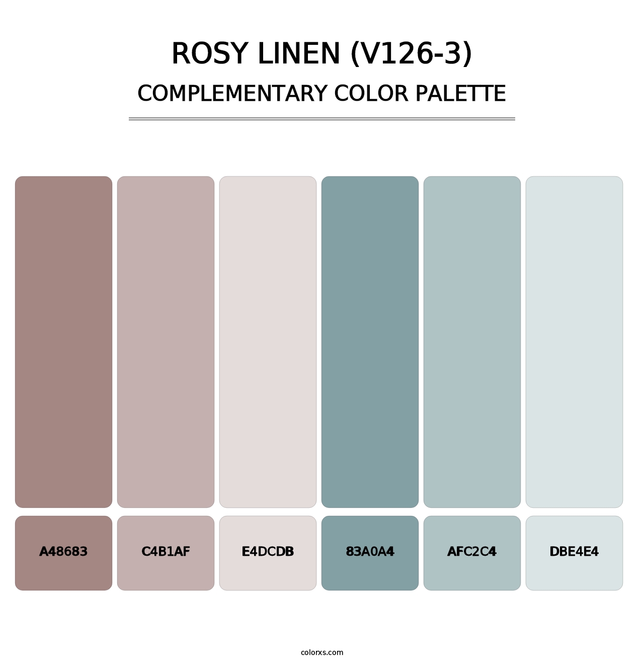 Rosy Linen (V126-3) - Complementary Color Palette