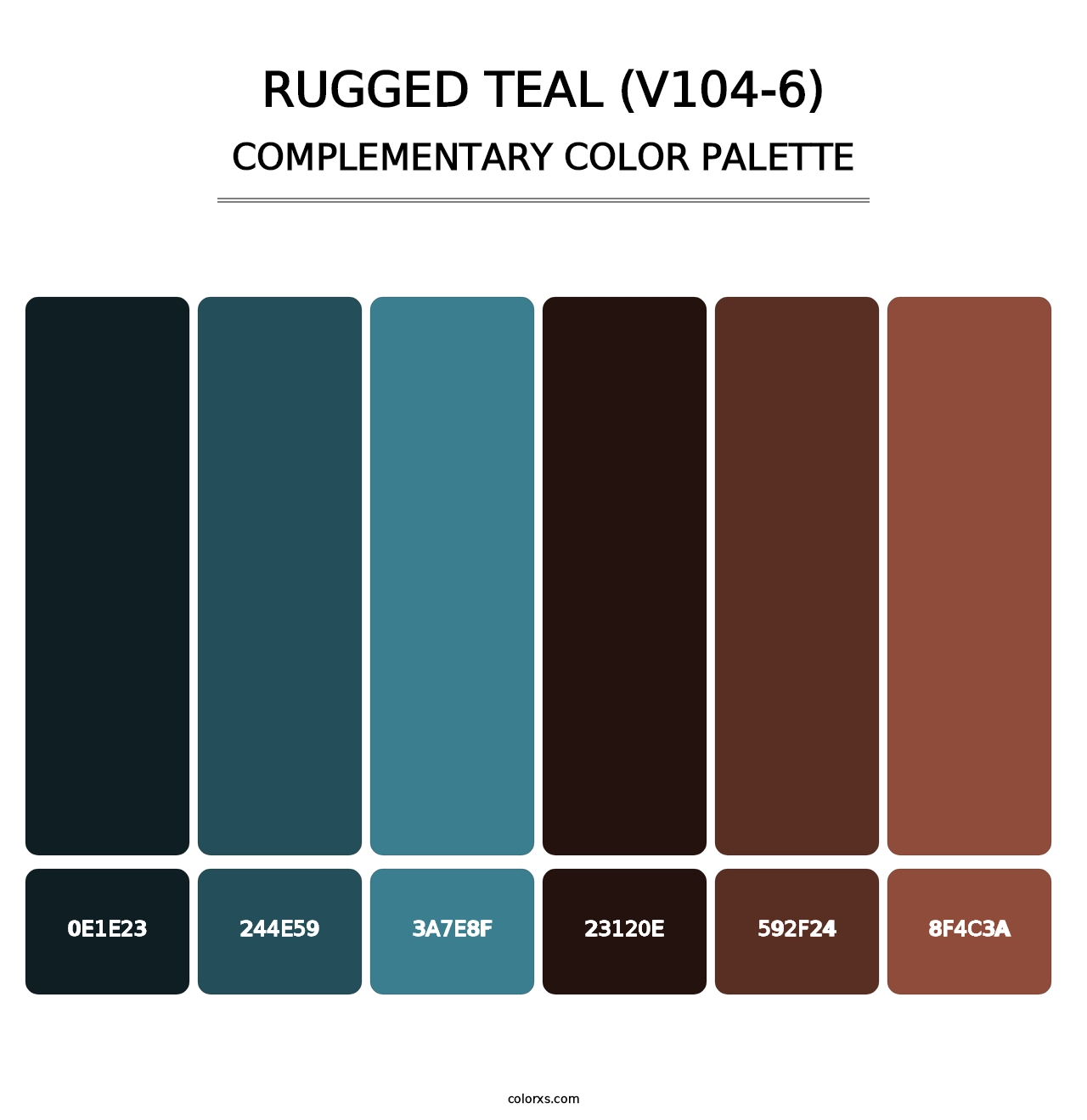 Rugged Teal (V104-6) - Complementary Color Palette