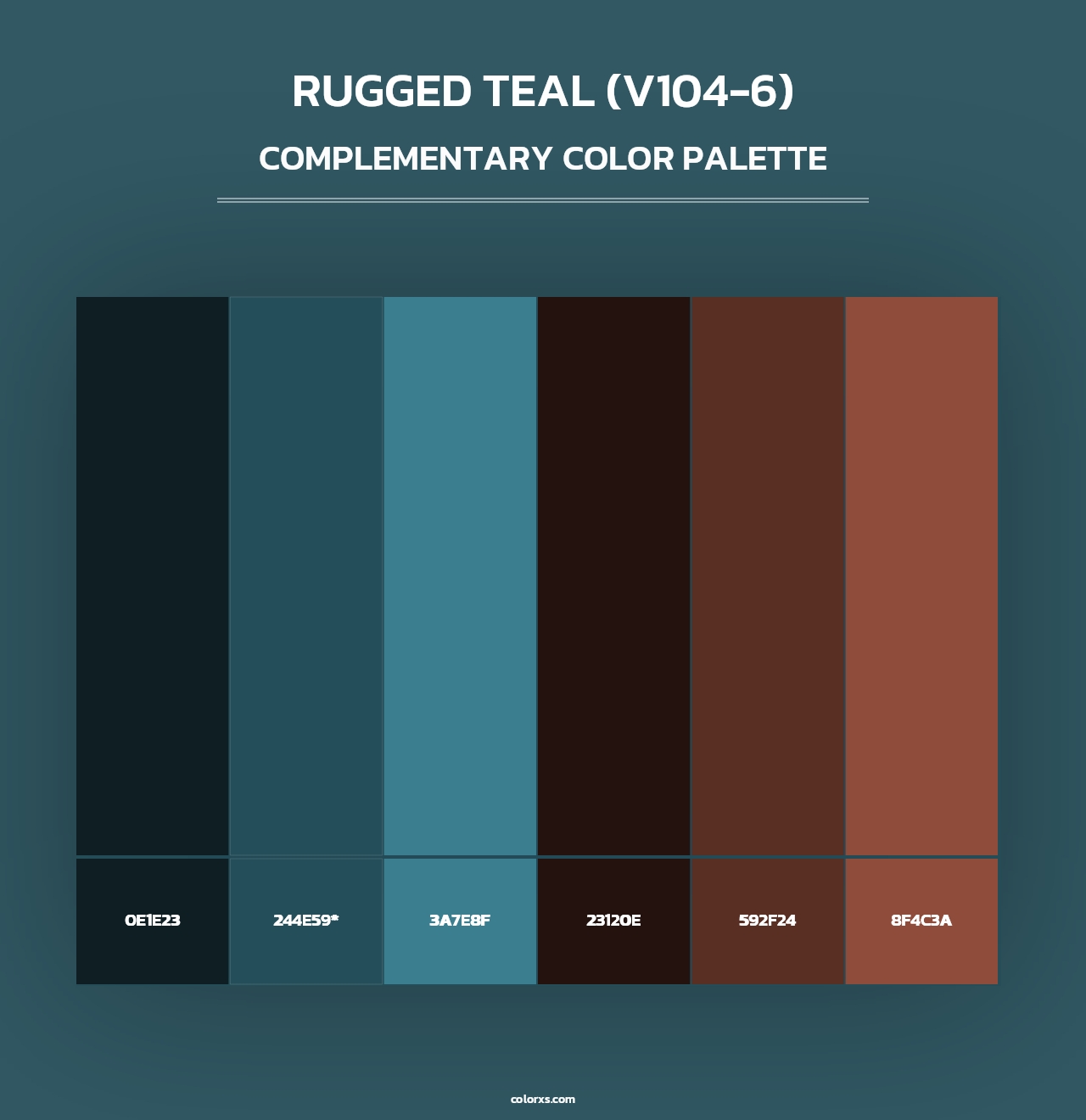 Rugged Teal (V104-6) - Complementary Color Palette