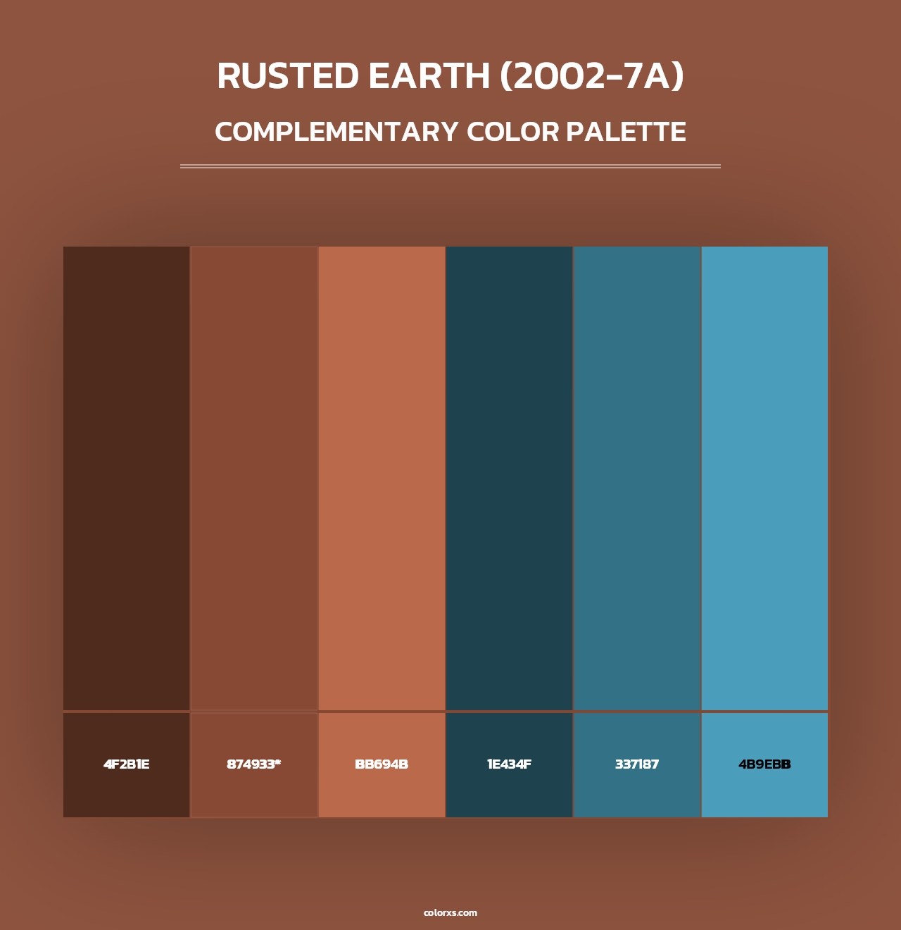 Rusted Earth (2002-7A) - Complementary Color Palette