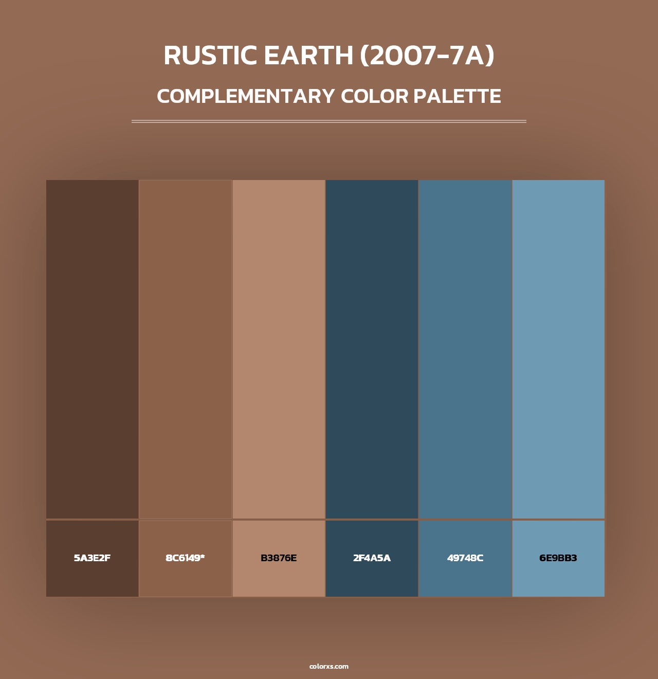 Rustic Earth (2007-7A) - Complementary Color Palette