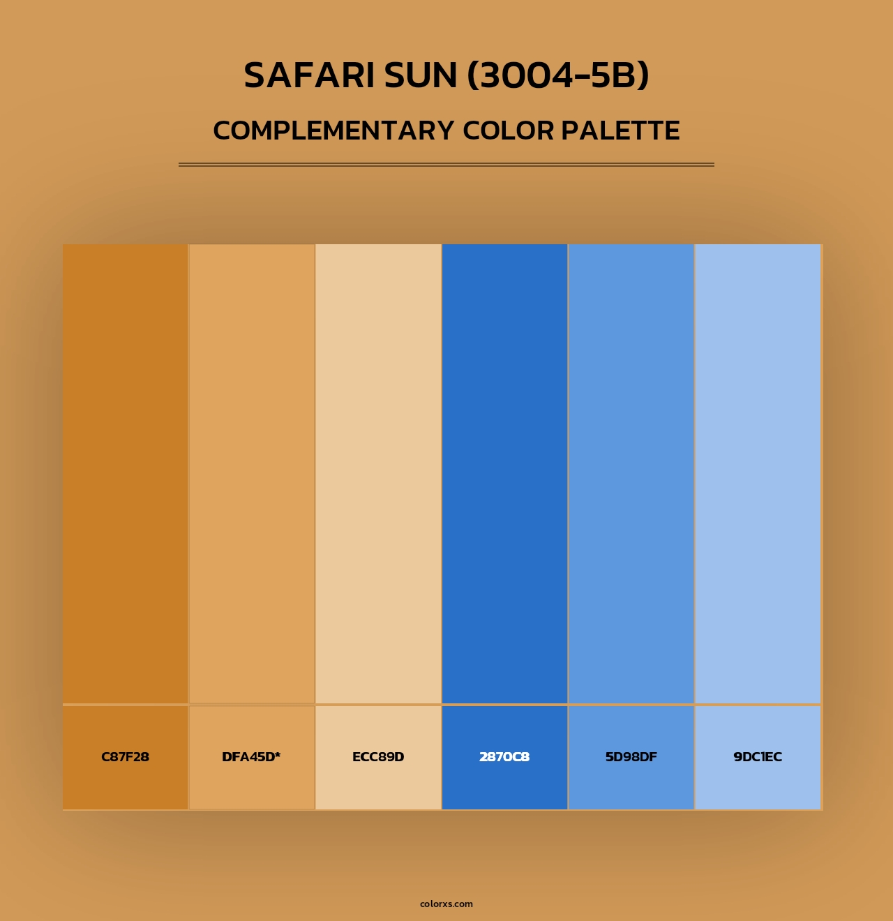 Safari Sun (3004-5B) - Complementary Color Palette