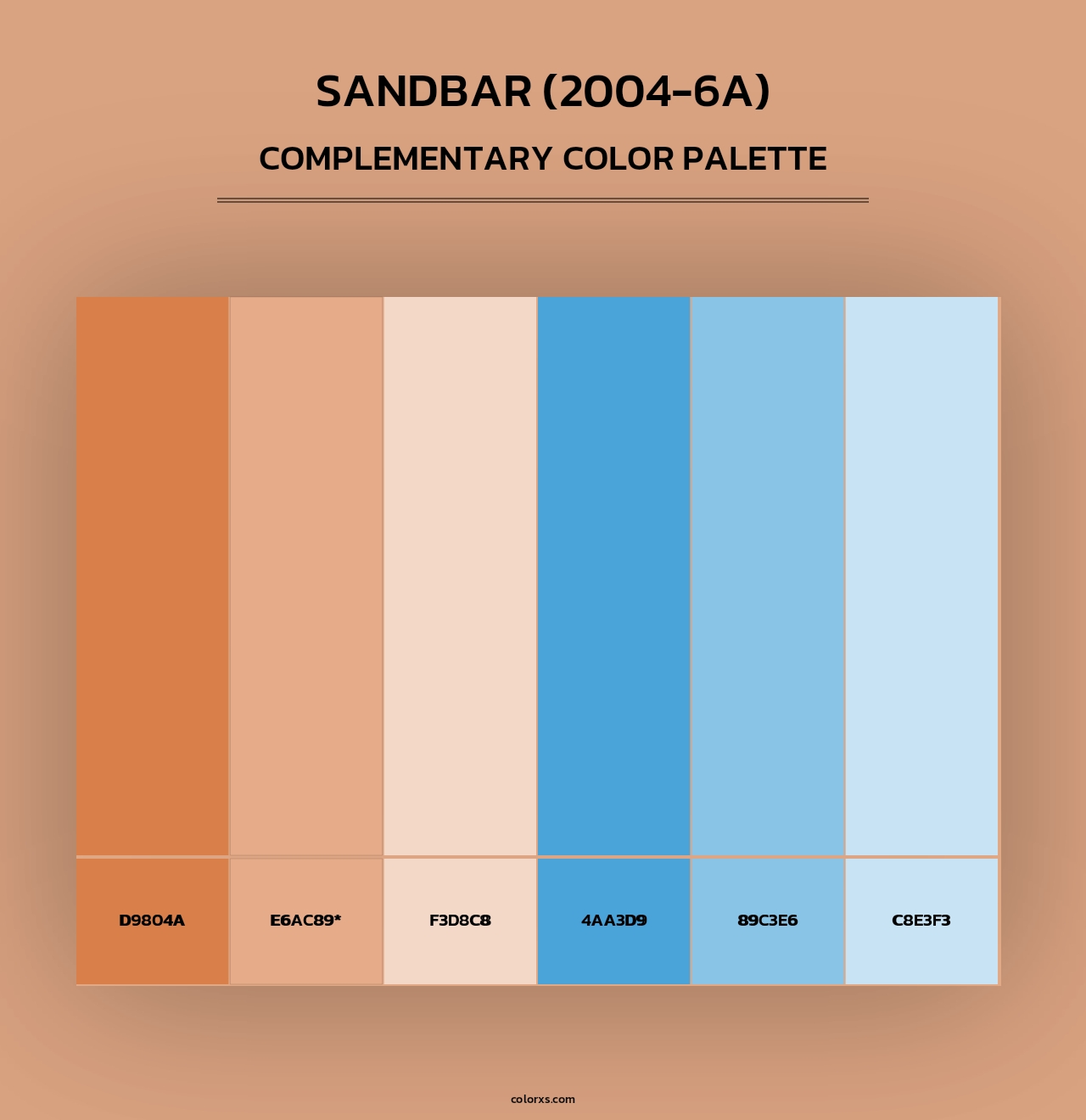 Sandbar (2004-6A) - Complementary Color Palette