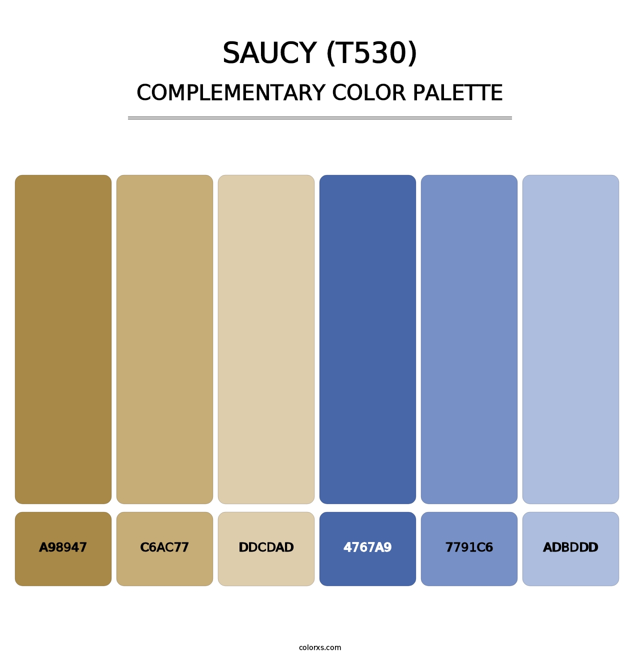 Saucy (T530) - Complementary Color Palette