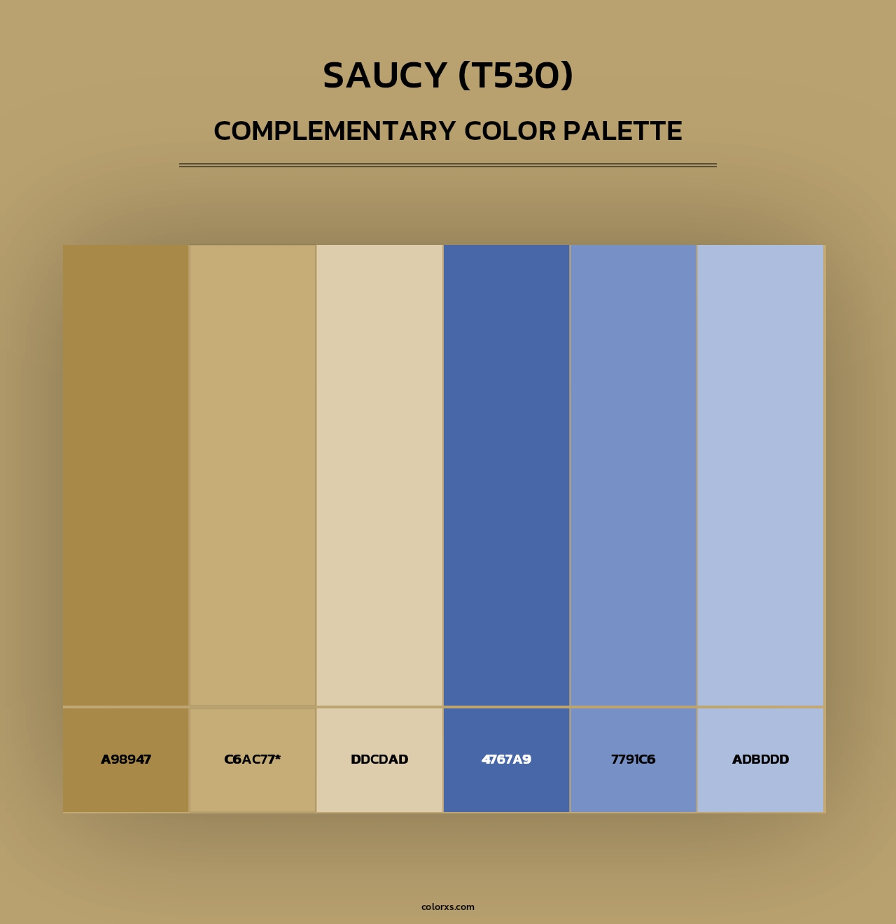 Saucy (T530) - Complementary Color Palette