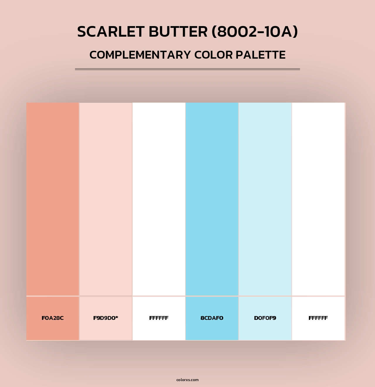 Scarlet Butter (8002-10A) - Complementary Color Palette