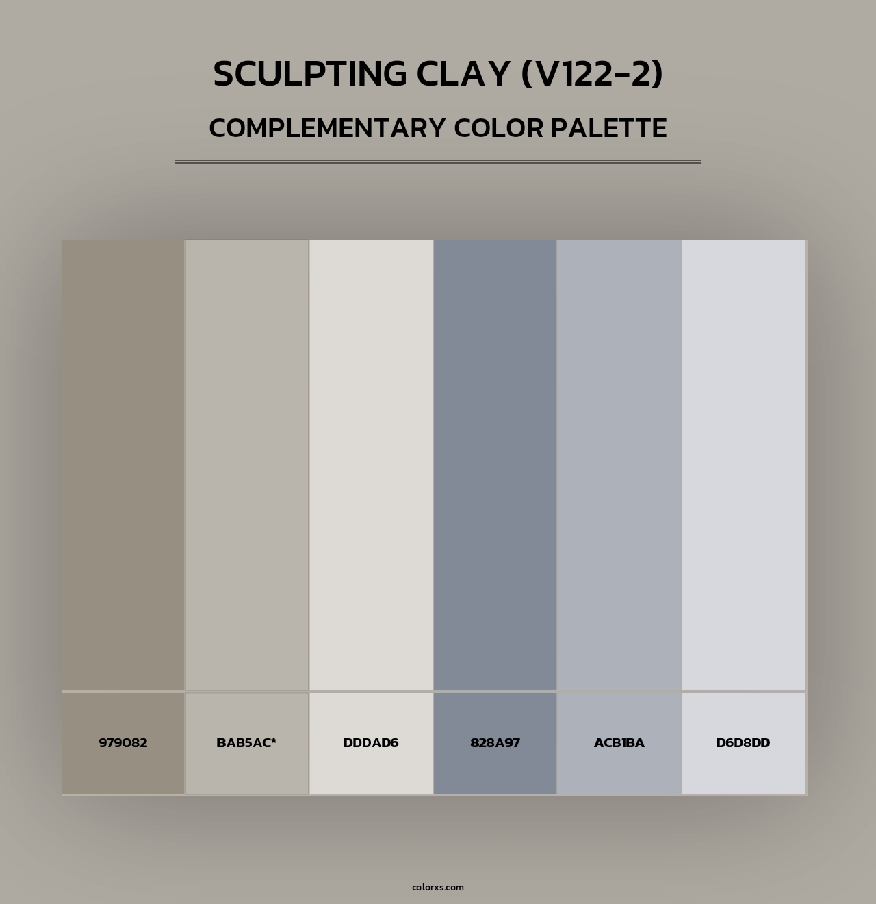 Sculpting Clay (V122-2) - Complementary Color Palette