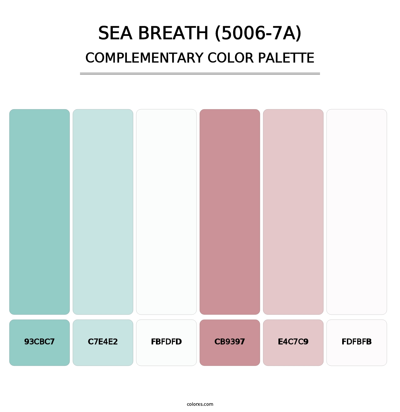 Sea Breath (5006-7A) - Complementary Color Palette