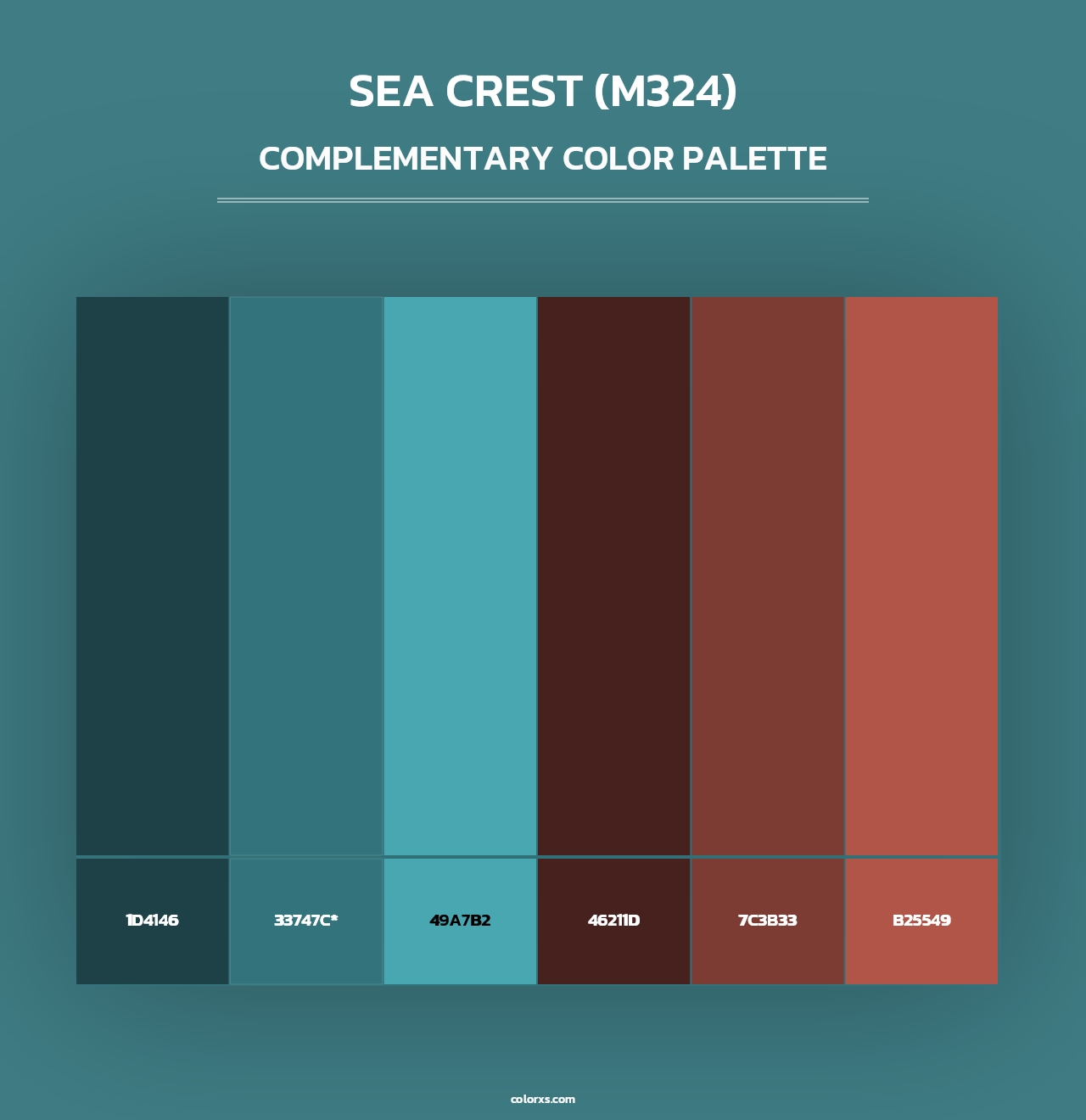 Sea Crest (M324) - Complementary Color Palette