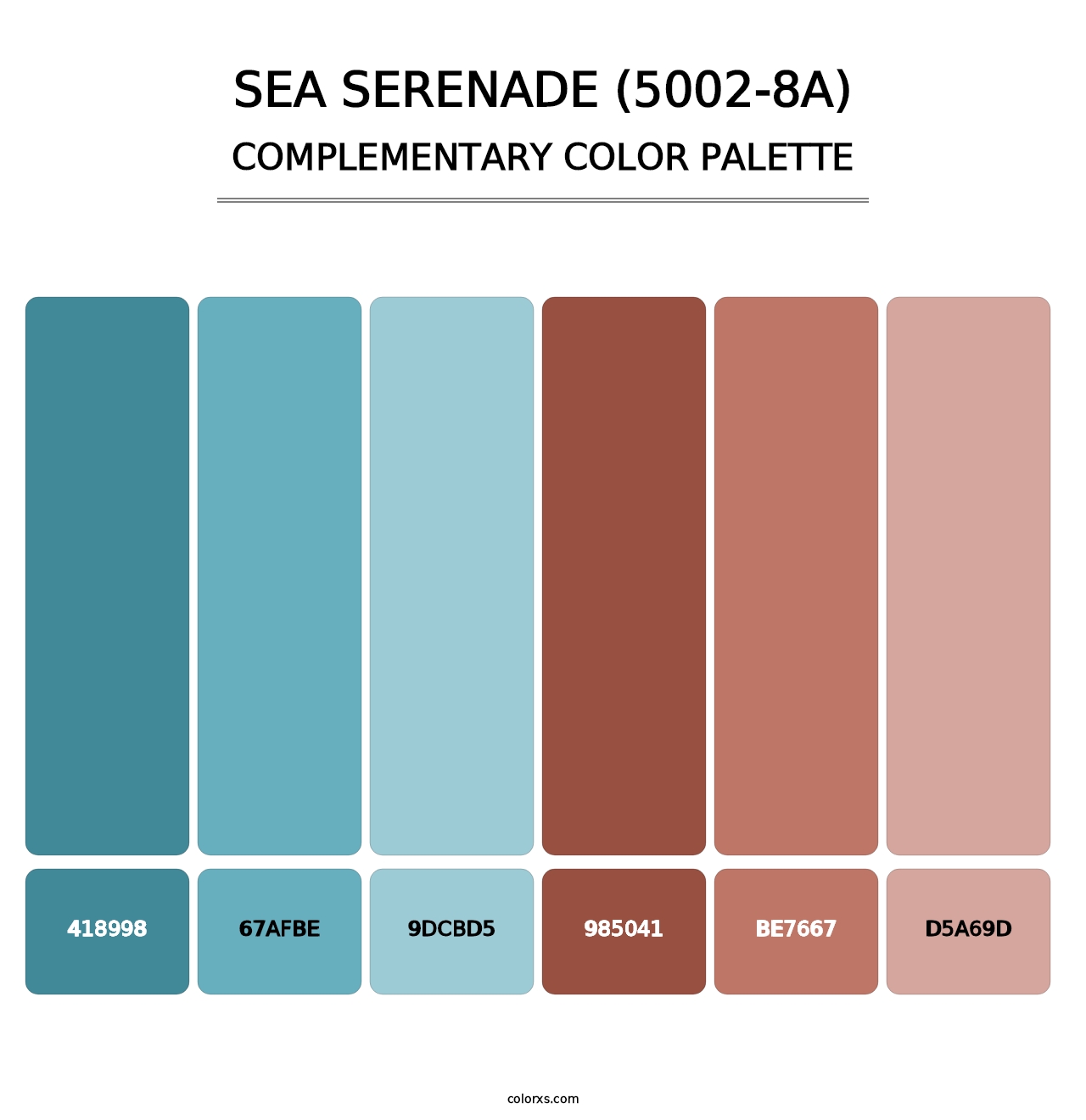Sea Serenade (5002-8A) - Complementary Color Palette