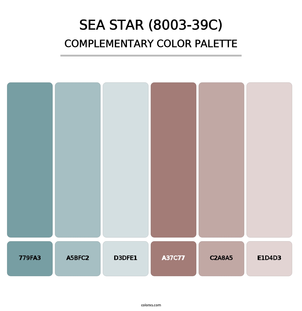 Sea Star (8003-39C) - Complementary Color Palette